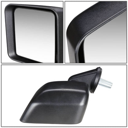 07-18 Jeep Wrangler JK OEM Manual Side Mirror Left Textured Black
