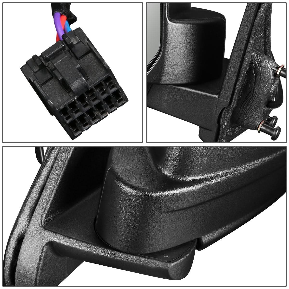 07-17 Jeep Patriot OEM Powered Side Mirror - Left Textured Black