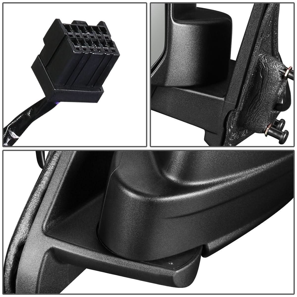 10-16 Jeep Patriot OEM Powered Heated Side Mirror - Textured Black Left