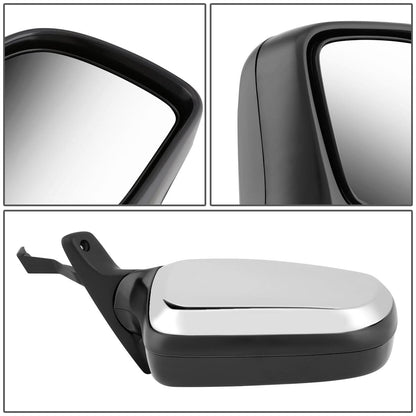 92-97 Ford Bronco F-150 F-250 F-350 OEM Manual Chrome Right Mirror
