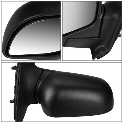 96-03 Ford Ranger Manual Side Mirror - Textured Black Right