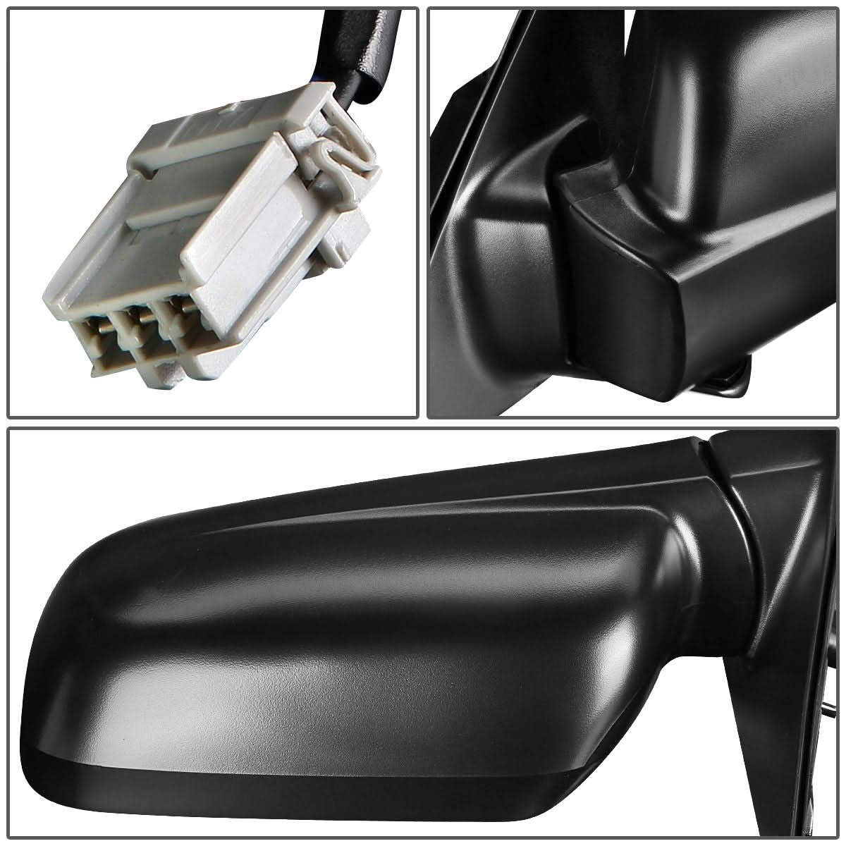 02-06 Honda CR-V OEM Style Powered Side Mirror - Textured Black