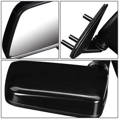 86-97 Nissan D21/Pickup/Pathfinder Manual Left Side Mirror - Paintable