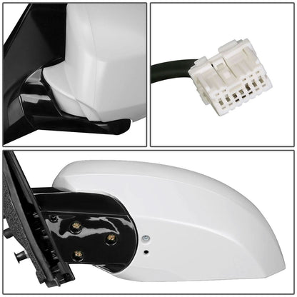 2004-2008 Nissan Maxima OEM Power Side Mirror Left White