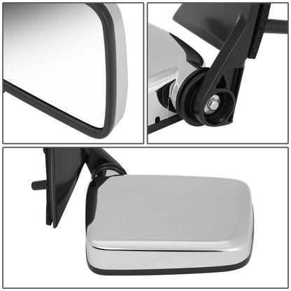 1986-1997 Nissan Pickup OEM Manual Chrome Mirror - Right Side