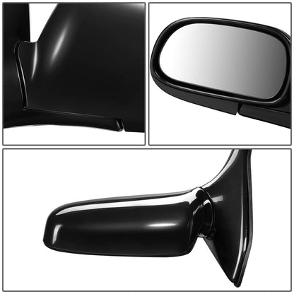 93-97 Toyota Corolla OEM Style Manual Folding Side Mirror Left