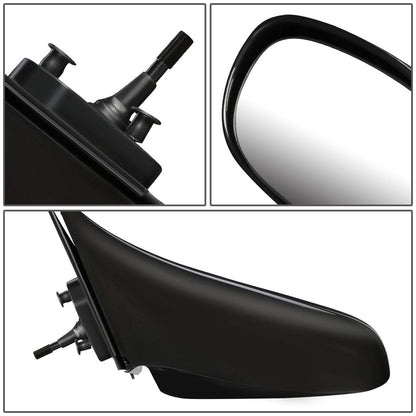 1998-2002 Toyota Corolla OEM Manual Mirror Paintable Black Left