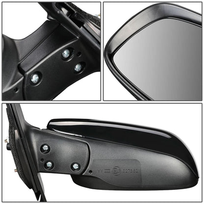 06-11 Toyota Yaris Hatchback OEM Style Manual Side Mirror - Black