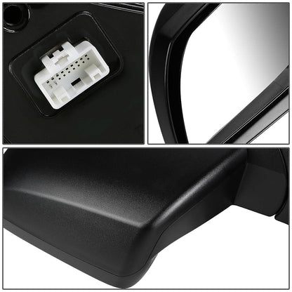 2007-2018 Toyota Tundra OEM Style Left Side Mirror - Matte Black