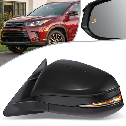 2014-2016 Toyota Highlander OEM Heated Power Folding Side Mirror Left