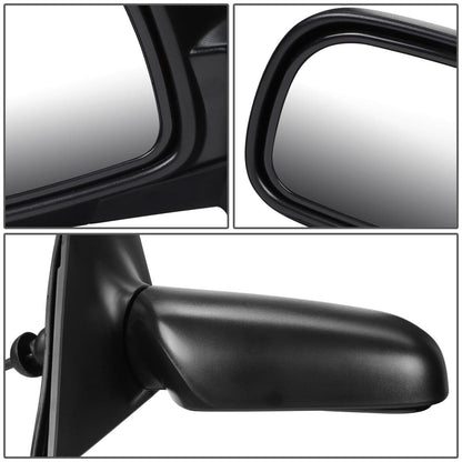 2000-2002 Toyota Echo Manual Side Mirror Right Black Textured