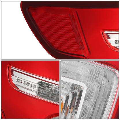 2011-2015 Ford Explorer OE Style Tail Light Red/Clear Left Side