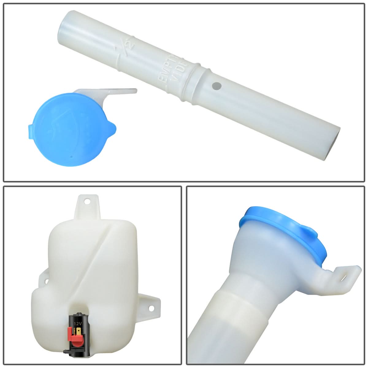 90-93 Honda Accord Windshield Washer Pump - White