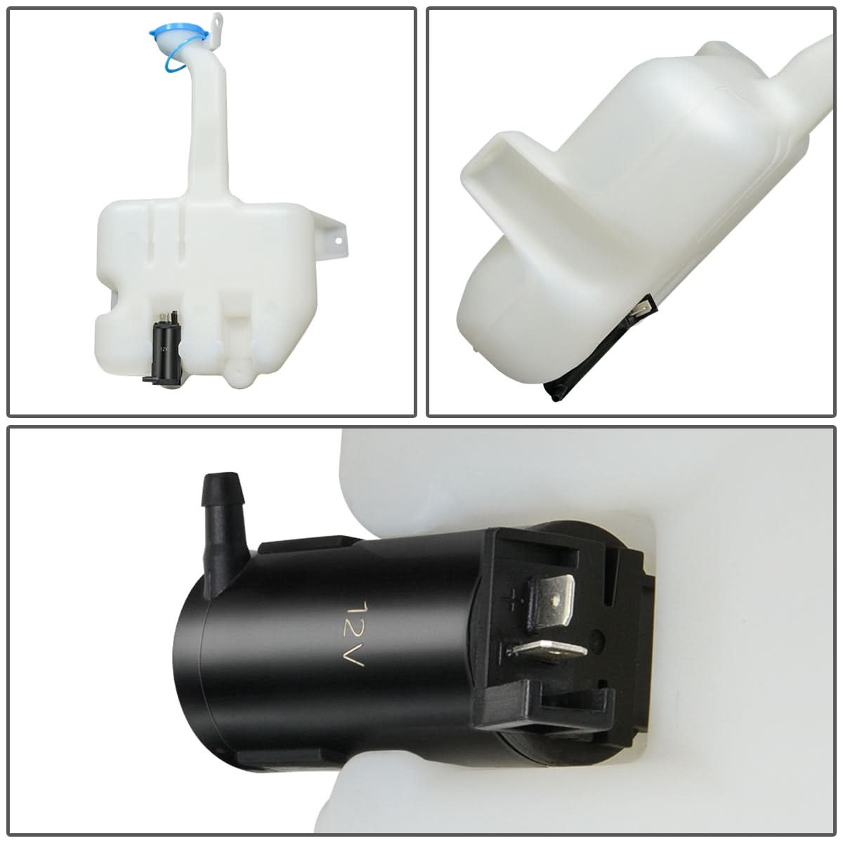 98-02 Honda Accord Windshield Washer Pump V6 Models White