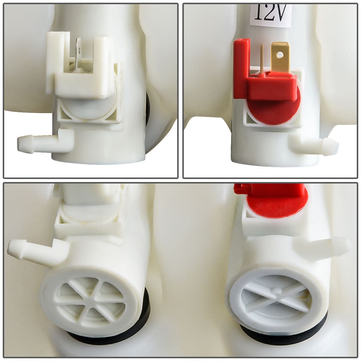 2007-2008 Honda Fit Windshield Washer Pump - White