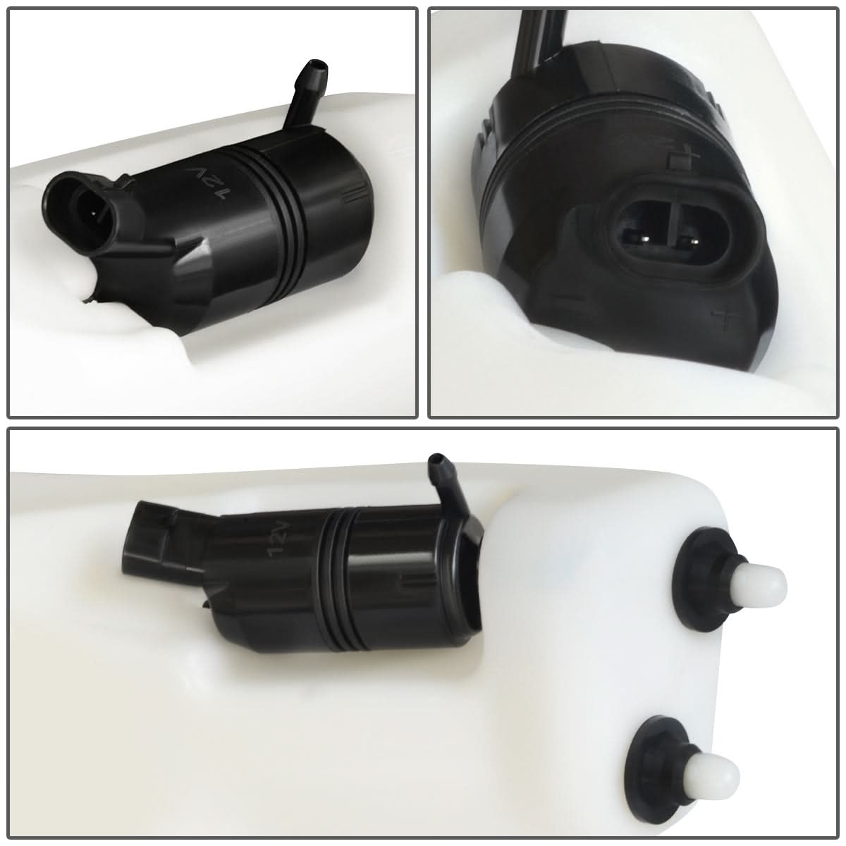 02-05 Honda Civic Windshield Washer Pump - Hatchback Models White