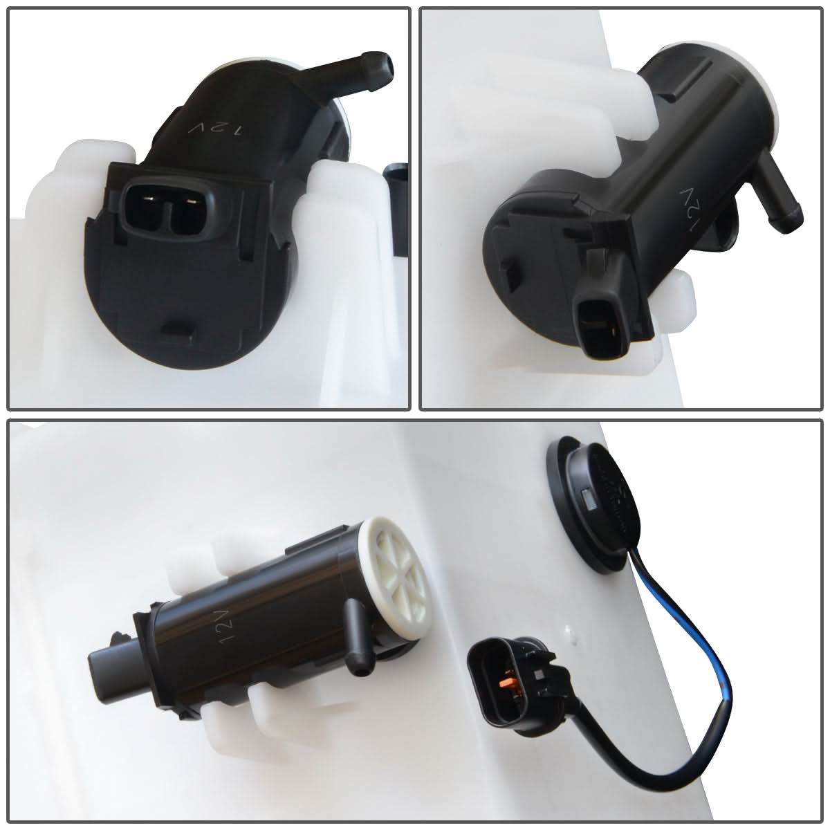 06-10 Hyundai Sonata Windshield Washer Pump - White