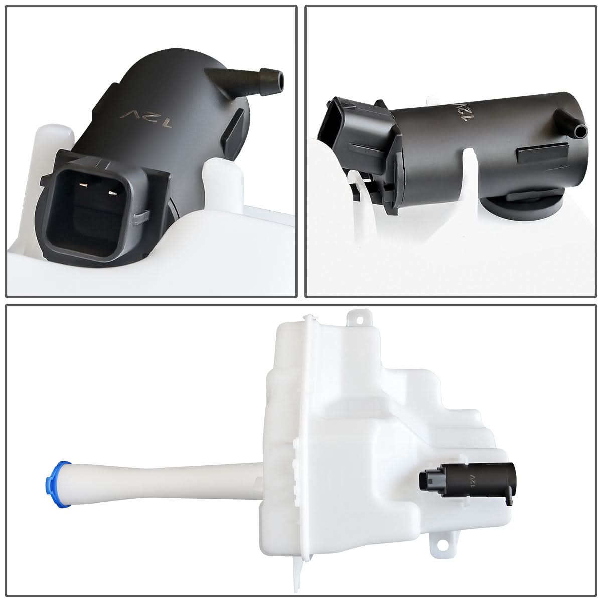 2010-2013 Kia Forte Windshield Washer Pump - Sedan & Coupe