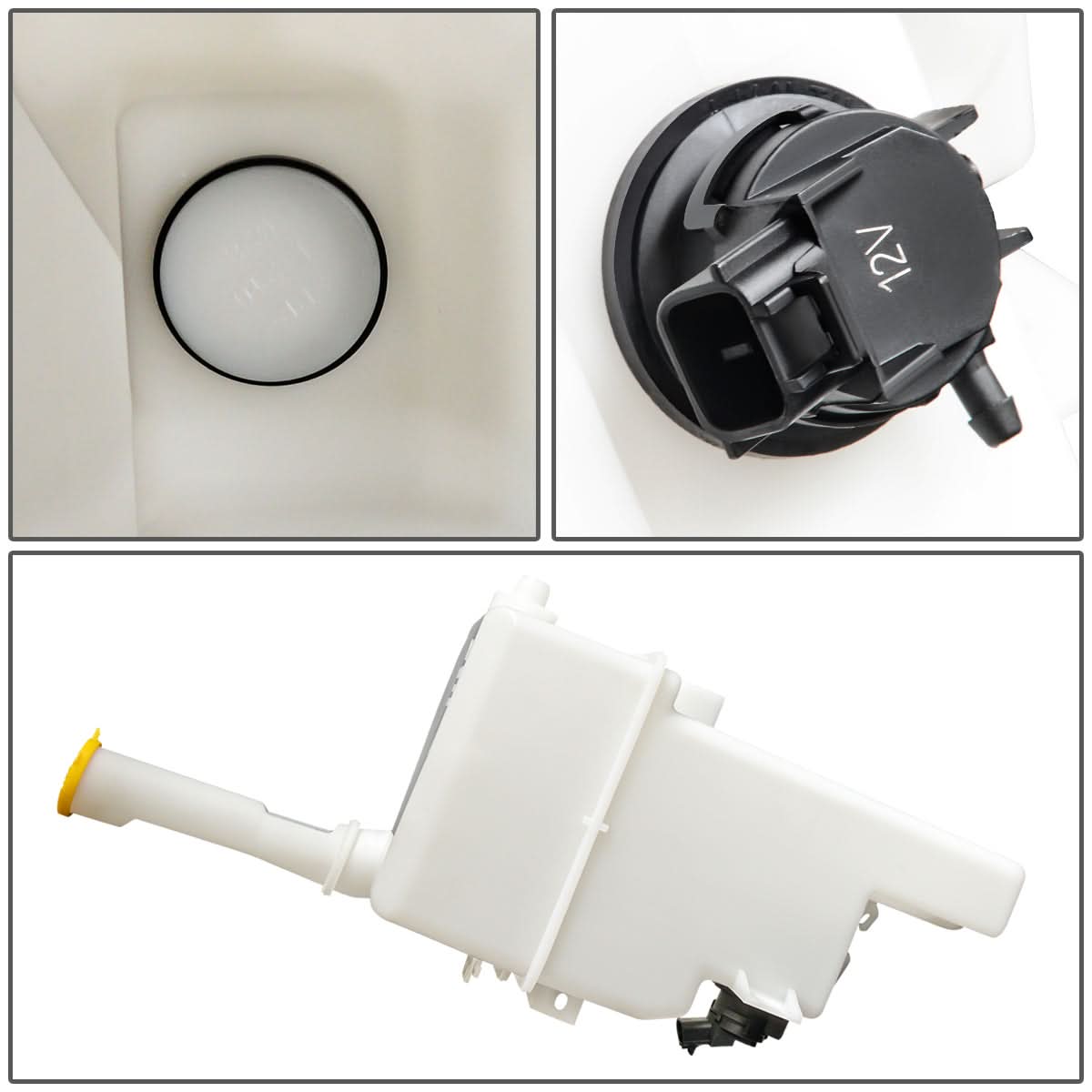 2006-2007 Mazda 6 Windshield Washer Pump - Turbo Models White