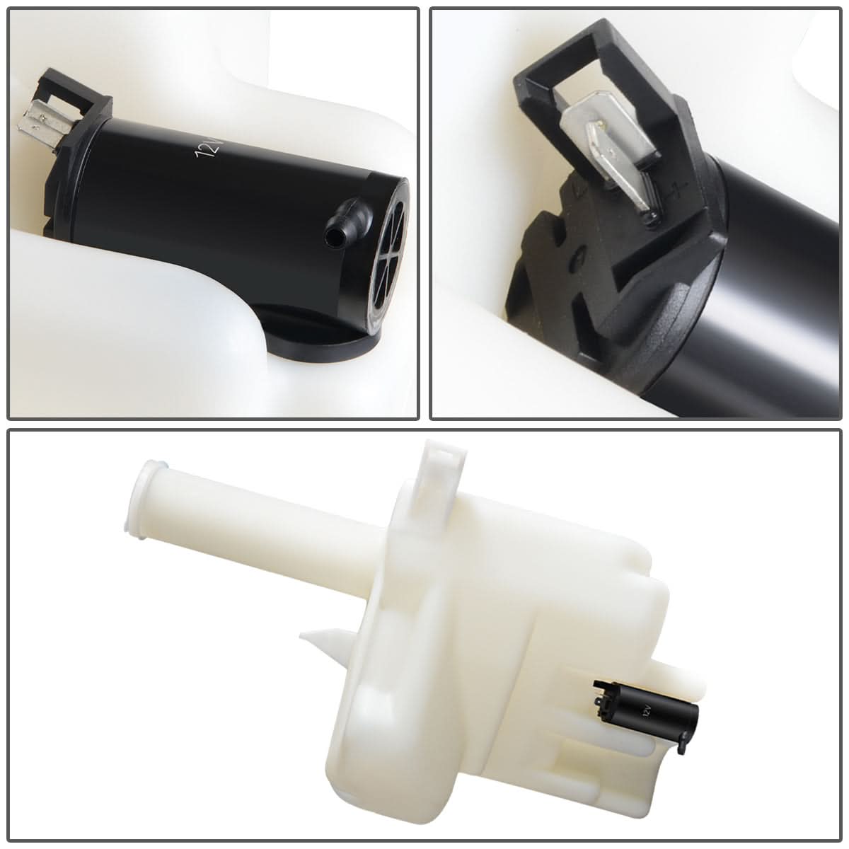 97-02 Mitsubishi Mirage Windshield Washer Pump - White