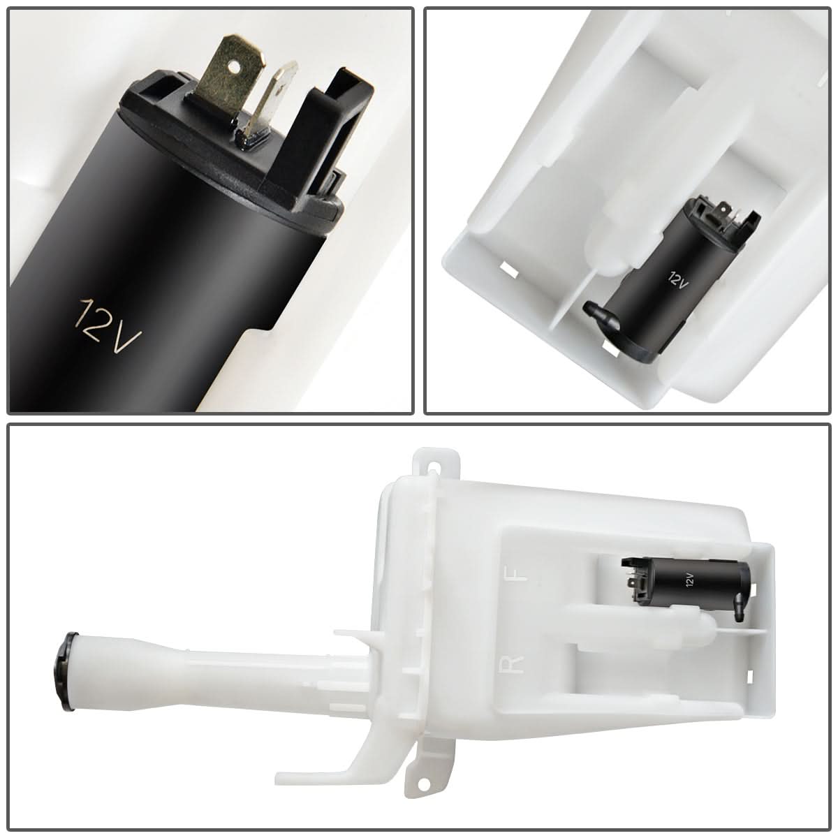 02-07 Mitsubishi Lancer Windshield Washer Pump - Sedan Models
