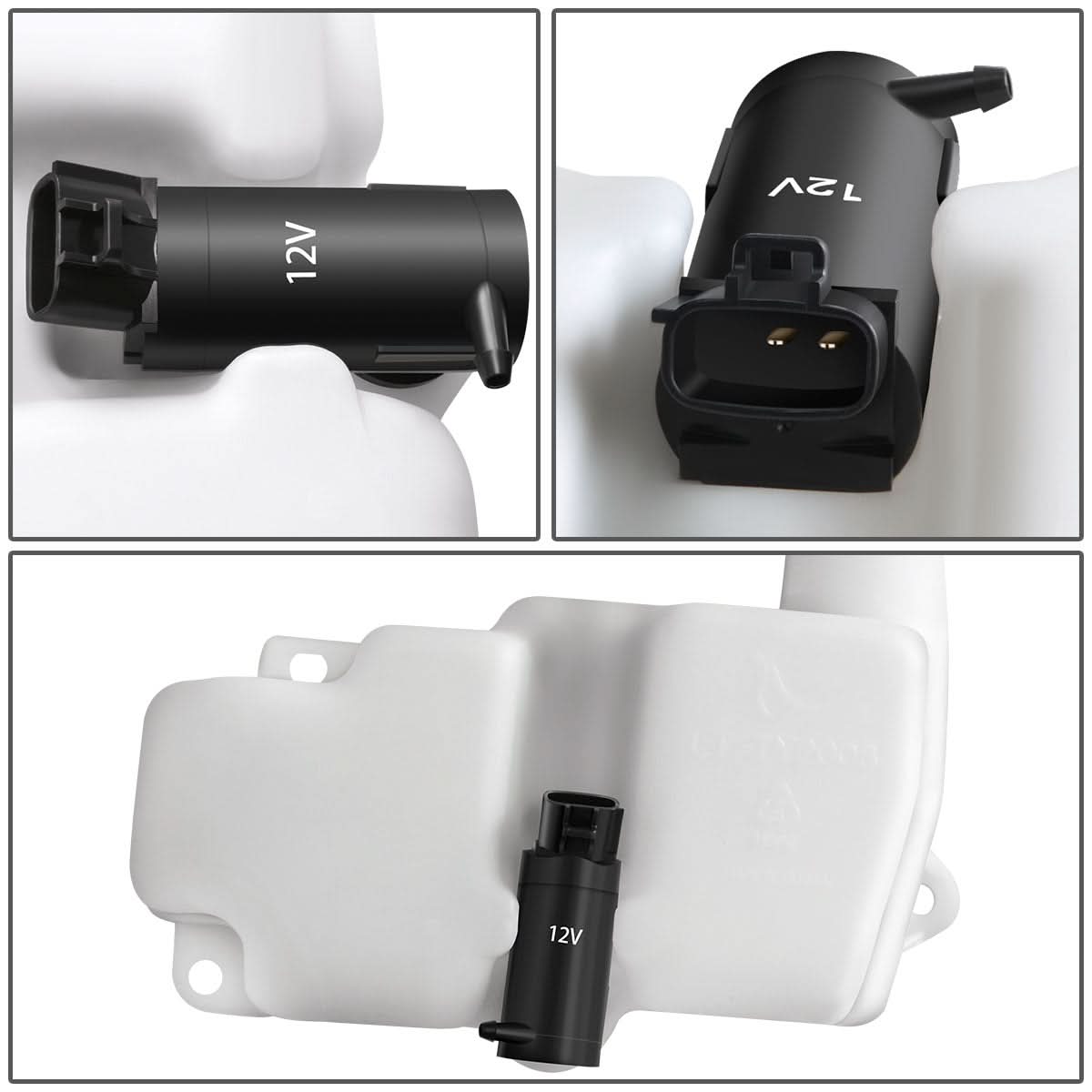 95-99 Toyota Tercel Windshield Washer Pump - White