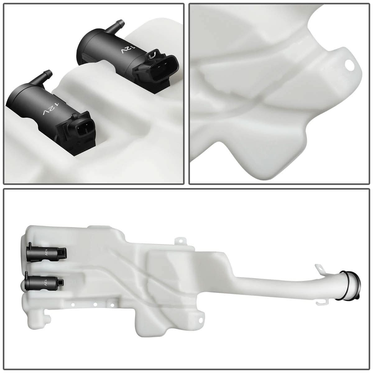 2001-2003 Toyota RAV4 Cold Climate Windshield Washer Pump - White