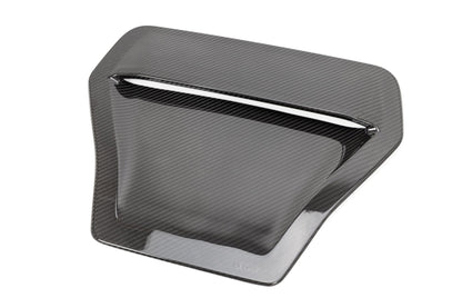 OLM LE Carbon Fiber Hood Scoop Cover - 2017 - 2021 Honda Civic Type R