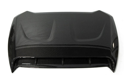 OLM LE Oversize Carbon Fiber Hood Scoop Cover - 2022+ WRX