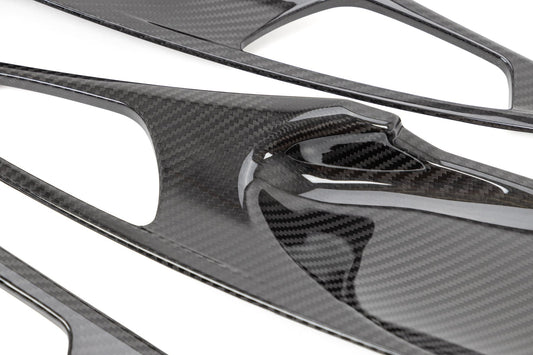 OLM LE Carbon Fiber Interior Door Handle Trim Covers (Full Set) - 2016 - 21 Honda Civic / 2017-21 Honda Civic Type R