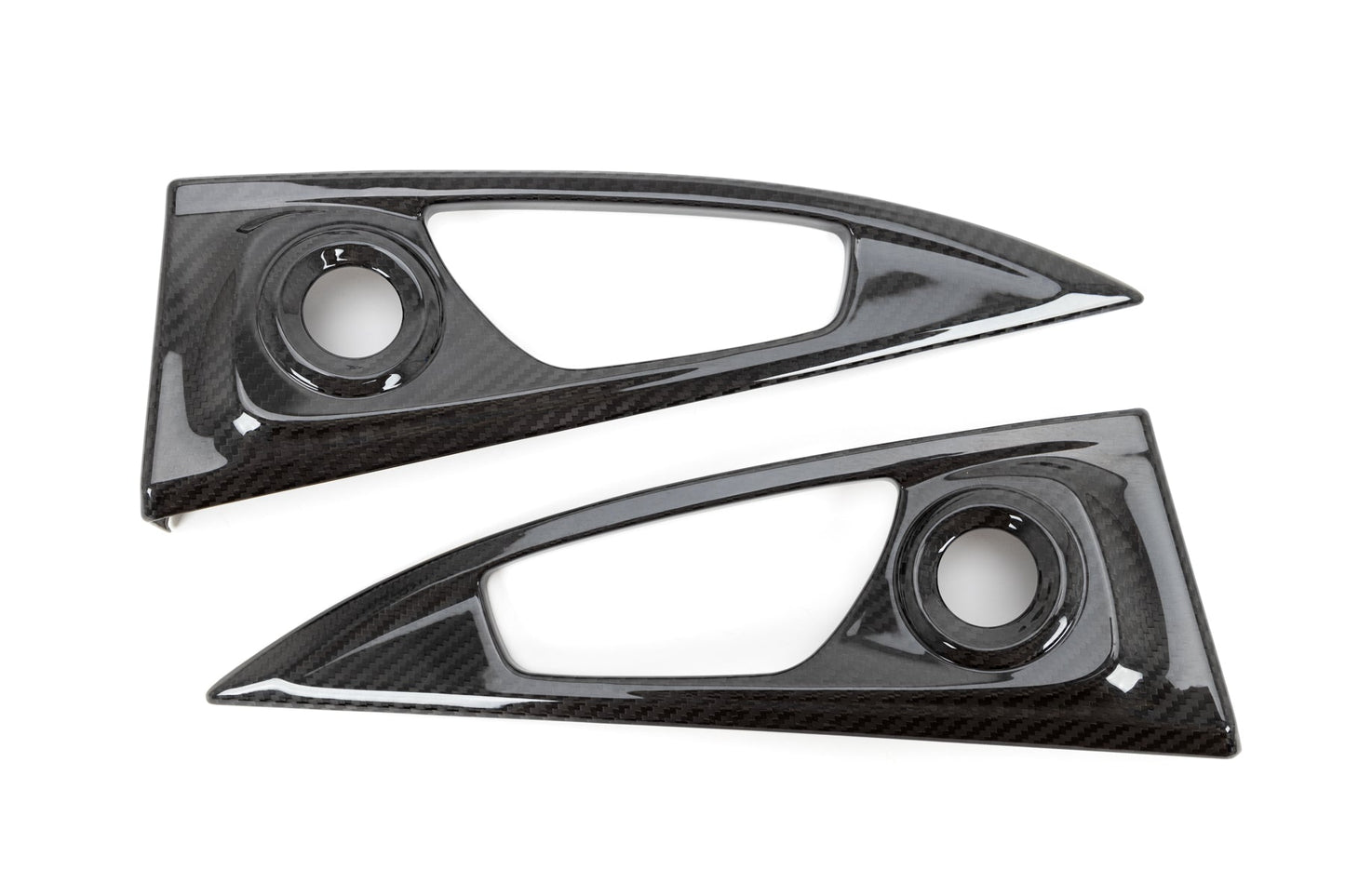 OLM LE Carbon Fiber Interior Door Handle Trim Covers (Full Set) - 2016 - 21 Honda Civic / 2017-21 Honda Civic Type R