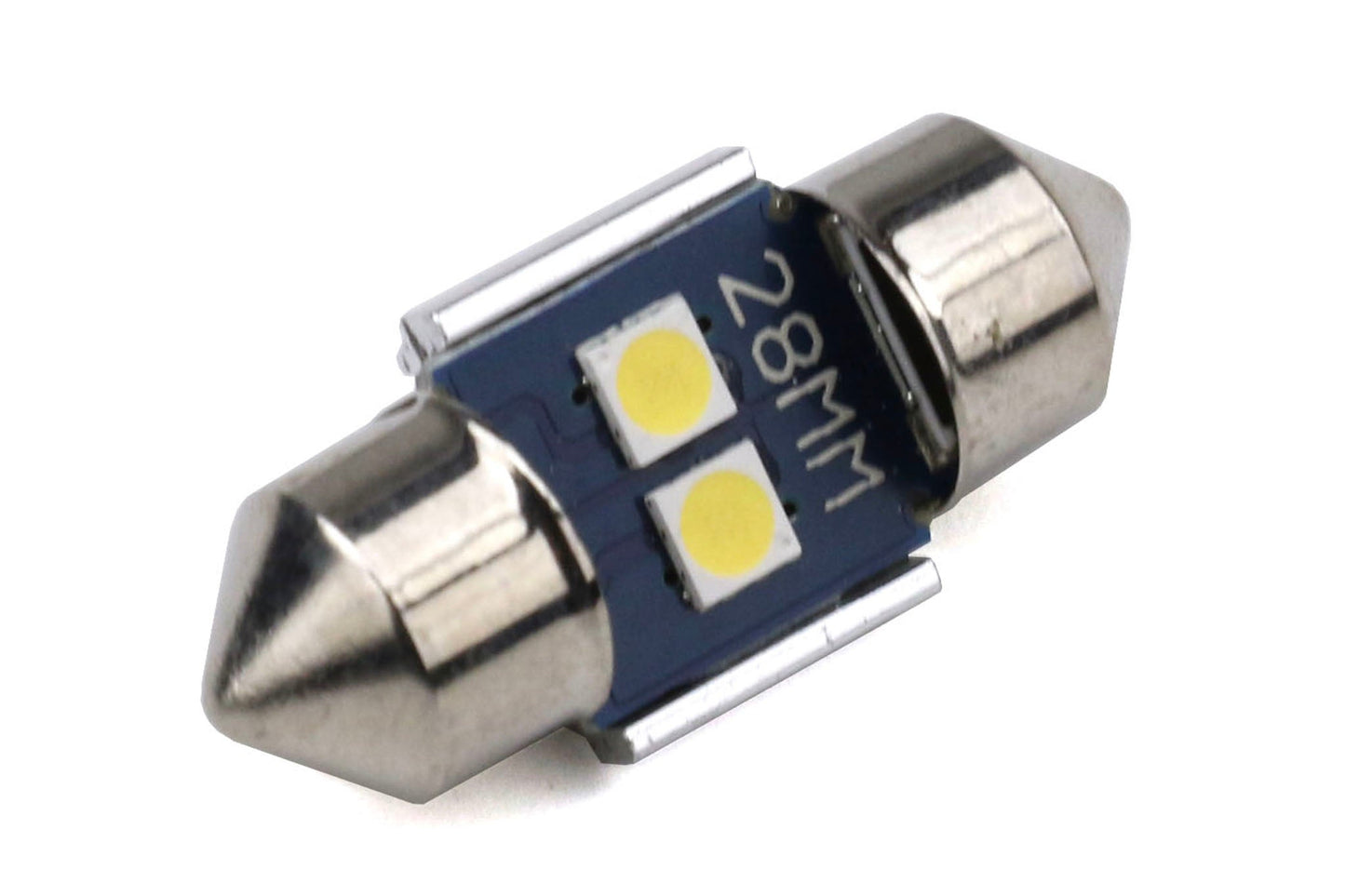 OLM 28 Actual 28mm 2 chip Festoon Bulb (SINGLE BULB)