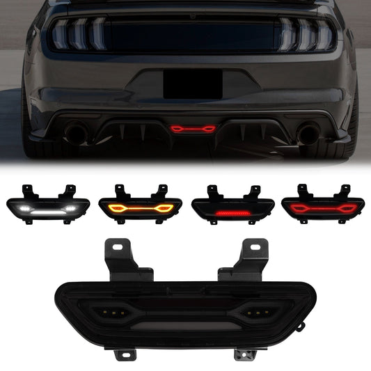 2015-2017 Mustang S550 Rear Diffuser Reverse Light LED Smoke Lens