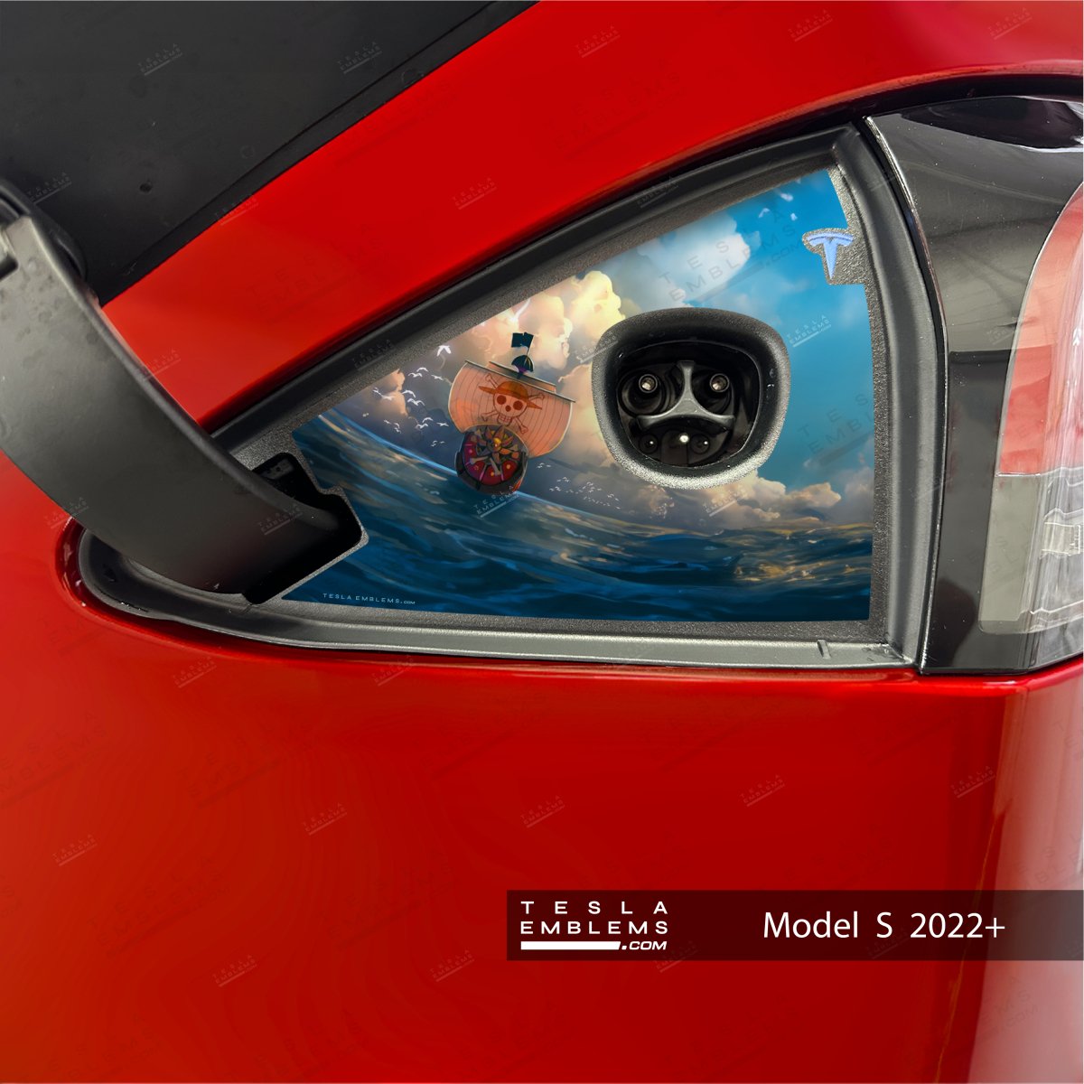 One Piece Tesla Charge Port Wrap | Model S