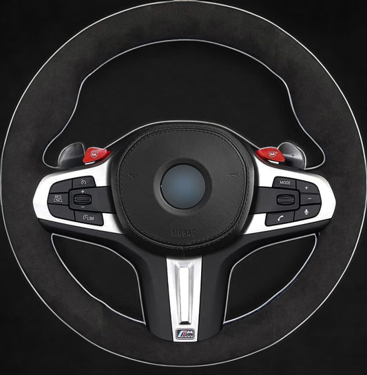 BMW G-Series Alcantara Suede Steering Wheel Cover DIY (Plain Alcantara) G80 G20 G30 M3 M4 M340i