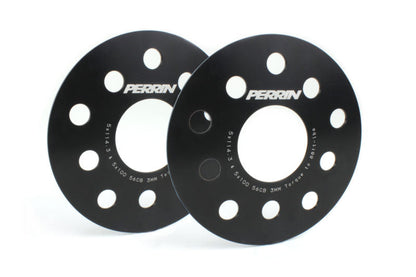 Perrin [15-25 WRX, 05-21 STI, 15-22 Outback, 15-22 Legacy, 19-22 Forester] 3mm Wheel Spacers Black | PSP-WHL-103BK