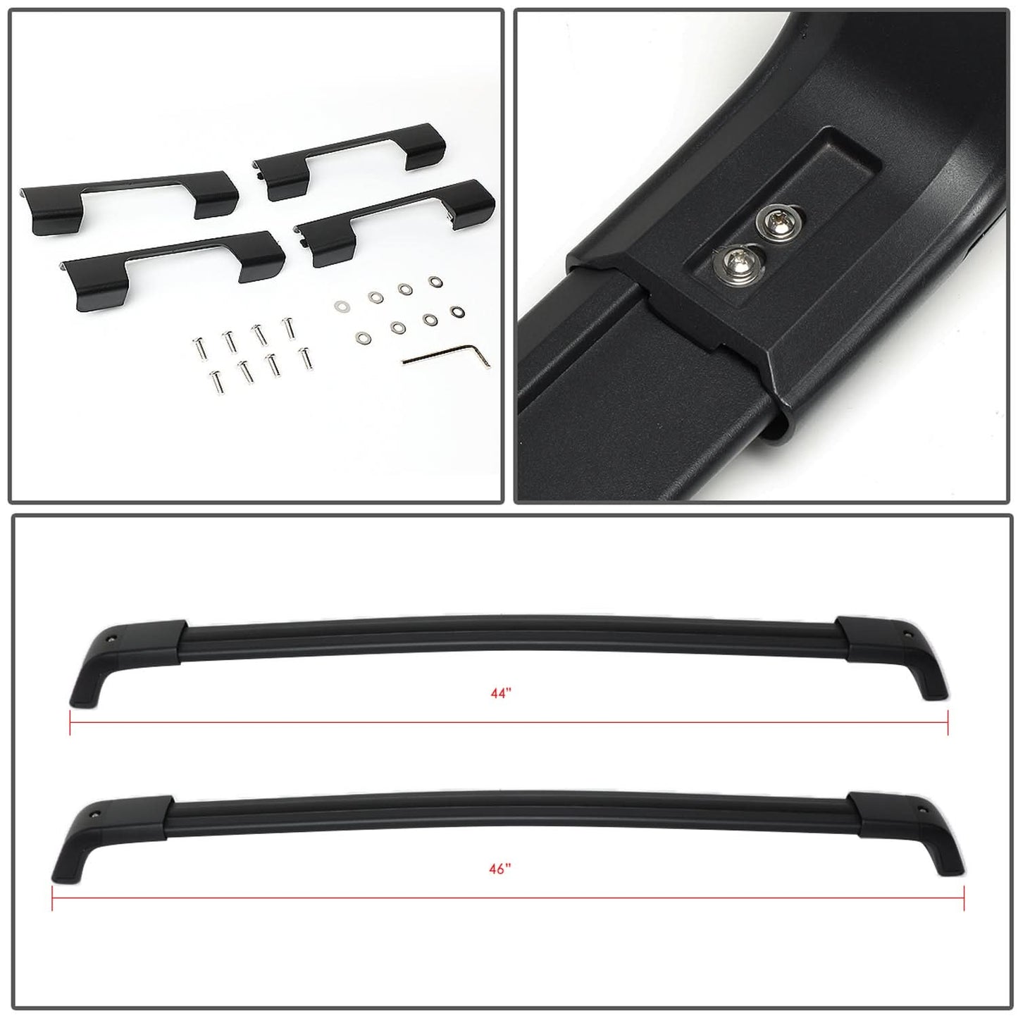 08-16 Nissan X-Trail Roof Rack Cross Bars - Aluminum