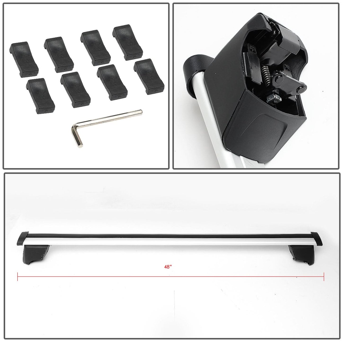 09-16 Audi Q5 Roof Rack Cross Bars - Aluminum