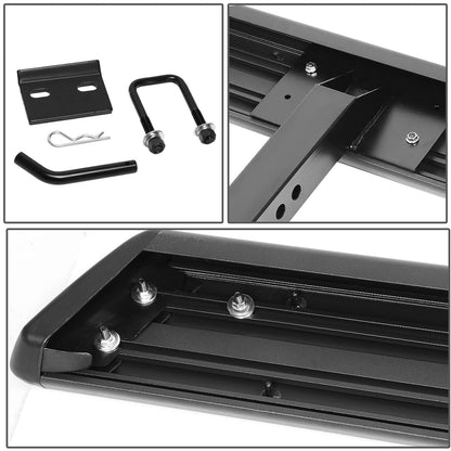 6 Inch Black Aluminum Hitch Step