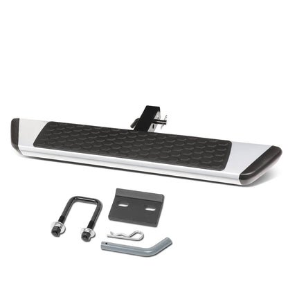 6 Inch Aluminum Hitch Step - Silver