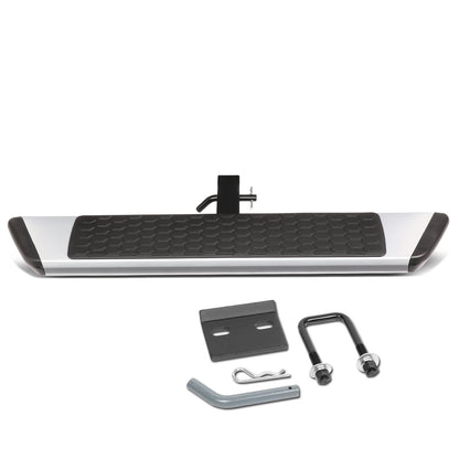 6 Inch Aluminum Hitch Step - Silver
