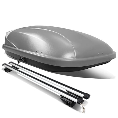 Universal Roof Rack Cross Bars + Cargo Box 120CM Gray