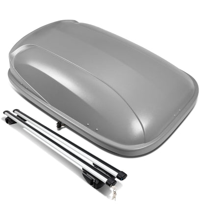Universal Roof Rack Cross Bars + Cargo Box 120CM Gray
