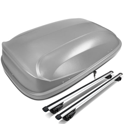 Universal Roof Rack Cross Bars + Cargo Box 120CM Gray