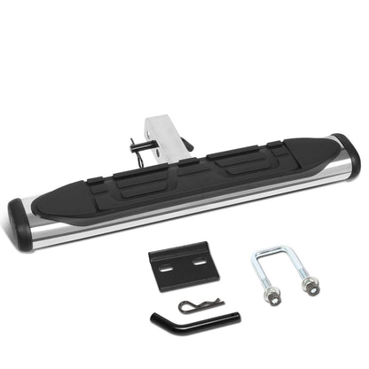 Universal Trailer Hitch Step Bar 26" x 4" Silver - Fits 2" Receivers