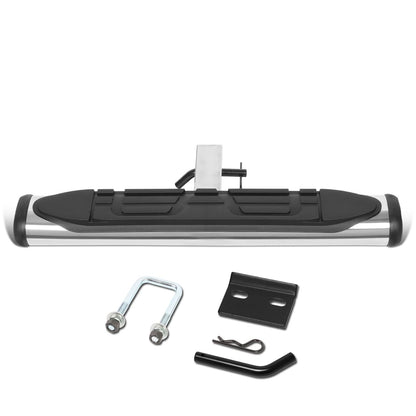 Universal Trailer Hitch Step Bar 26" x 4" Silver - Fits 2" Receivers