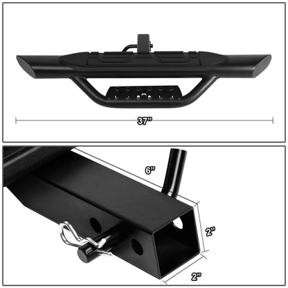 Universal Trailer Hitch Step Bar 36.5" x 3.75" Oval Tube 2" Receiver