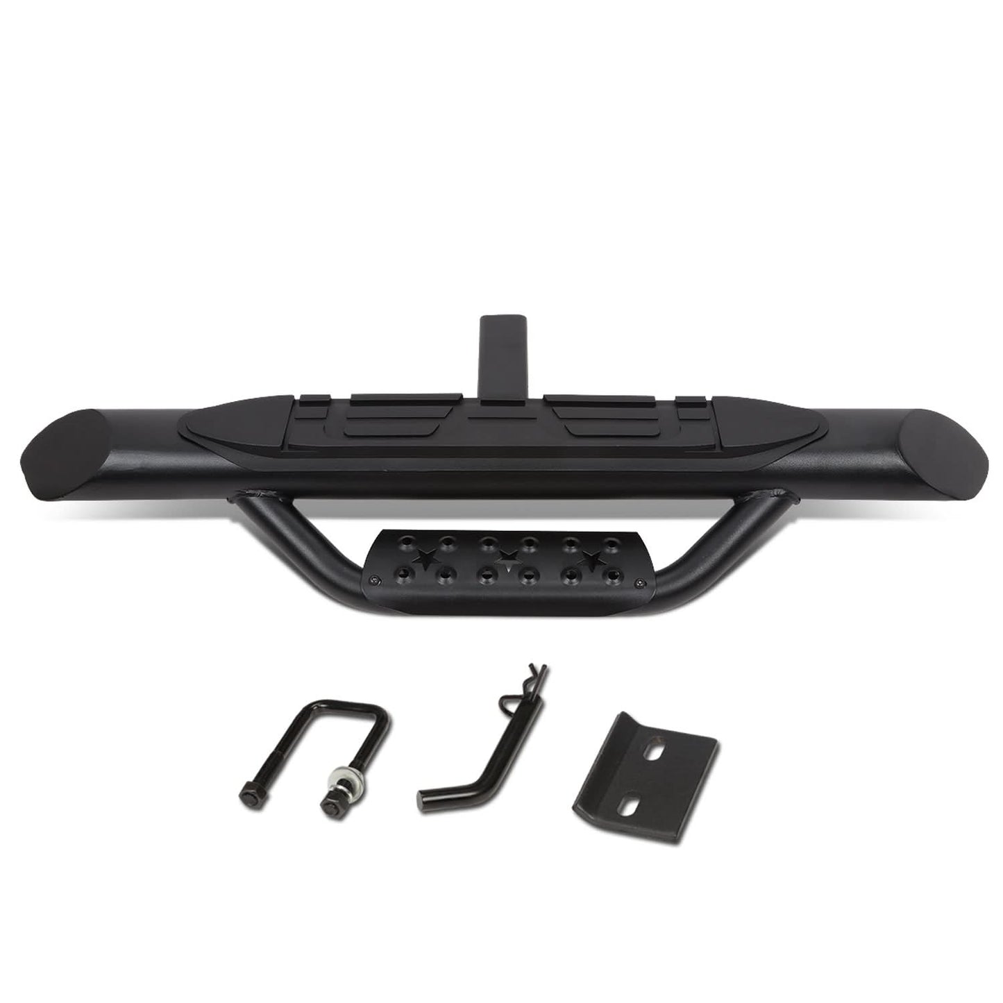 Universal Trailer Hitch Step Bar 36.5" Black 2" Receiver Mount