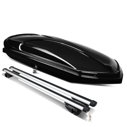 Universal Roof Rack Cross Bars + Cargo Box 135CM Black