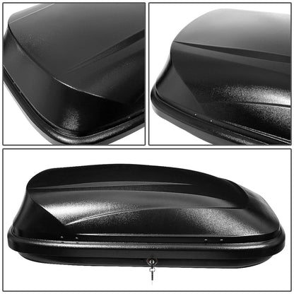 Universal Roof Rack Cargo Box - 133CM 330L 110 LBS - Texture Black